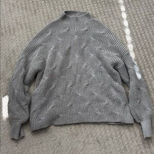 Gray Turtleneck Sweater